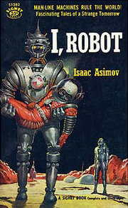 Cover of Asimov's book I, Robot.