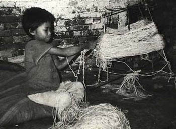 Child worker in Nepal.