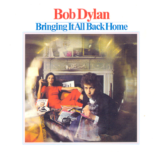 Cover of Dylan's album Bringing It All Back Home.