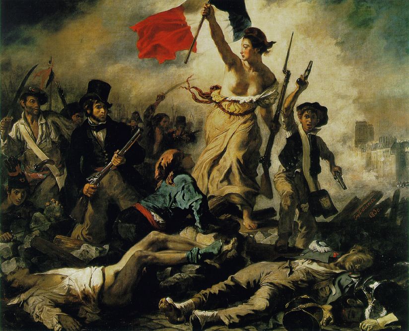 Delacrox's painting of Liberty Leading the People.