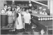 Picture of Girl's canning class.