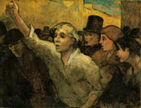 Daumier's painting The Uprising.